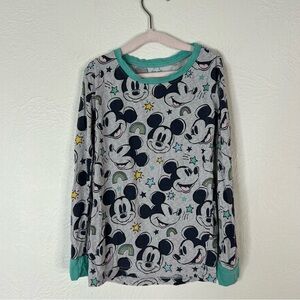 Disney x Little Sleepies Pajama Set Two Tops One Pants Bamboo Blend PJs Size 4T